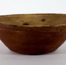 small wooden bowl - side